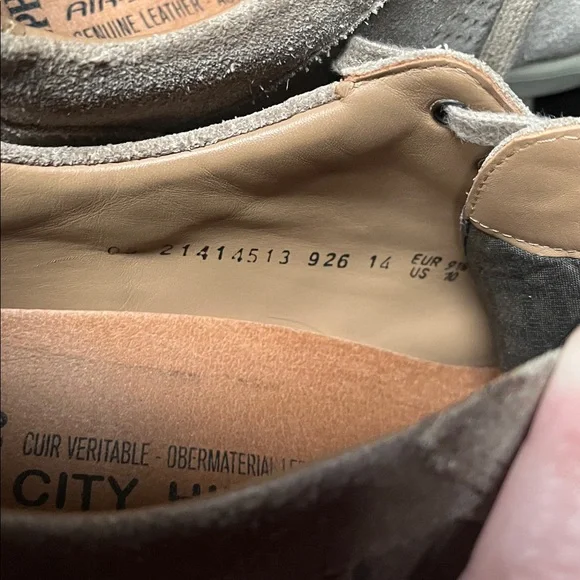 Mephisto Men's Beige Suede Leather Lace-Up Sneakers - Picture 8 of 9